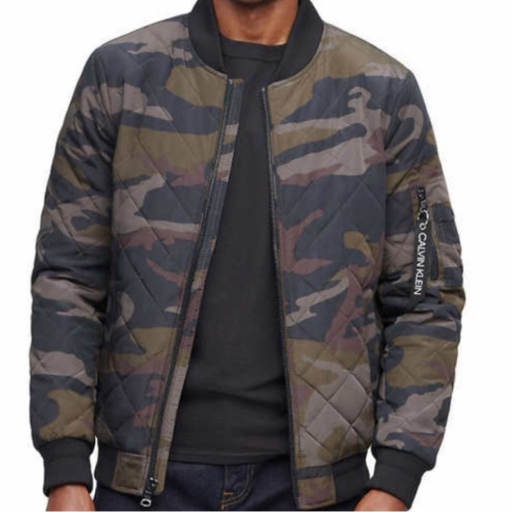 Calvin Klein Camo Bomber Jacket